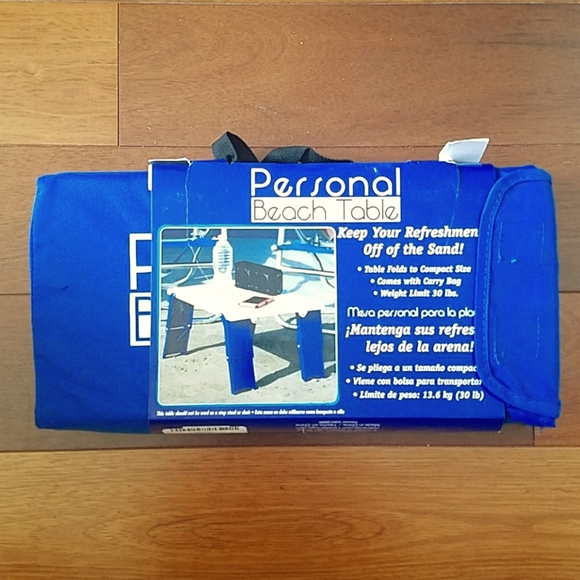 NWT Rio Brands Personal beach table w/ case - Picture 2 of 2
